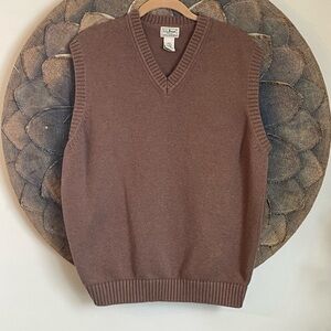 L.L. Bean Men’s Cotton V-Neck Sweater Vest